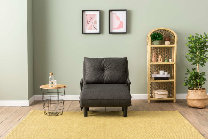 Atelier Del Sofa Sento Single - Gris oscuro